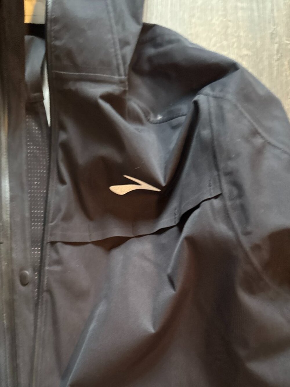 Brooks Men’s Running Rain Jacket Pants Set Black Size Large L - Picture 2 of 11